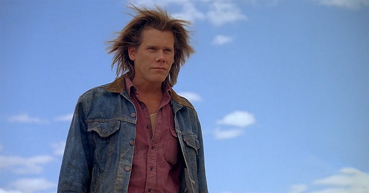 32 years old Kevin Bacon in Tremors