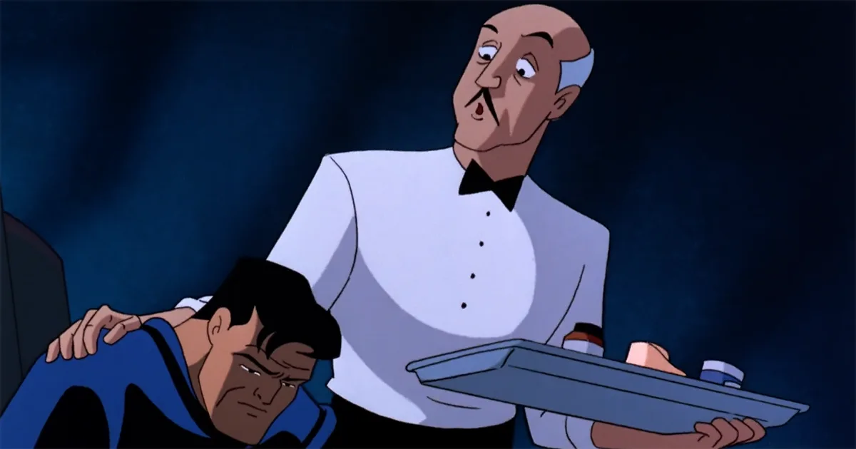 Alfred Pennyworth in the 1993 film Mask Of The Phantasm