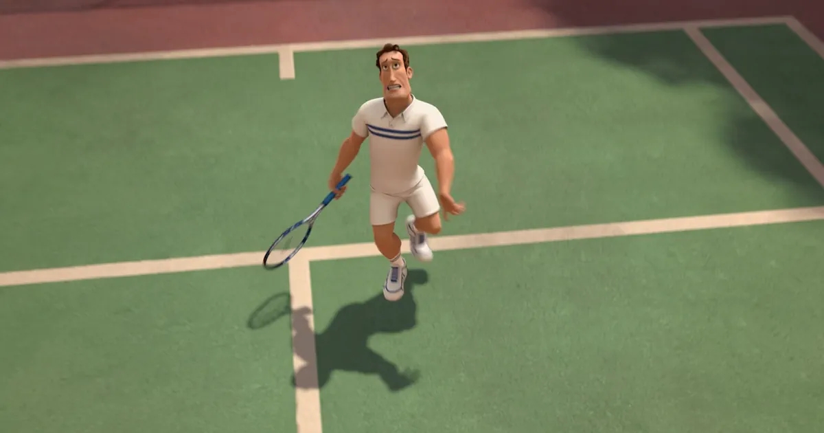 Ken playing tennis