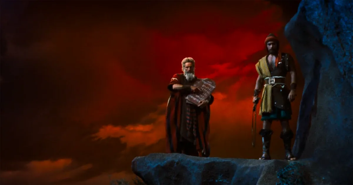 Charlton Heston as Moses in The Ten Commandments (1956)