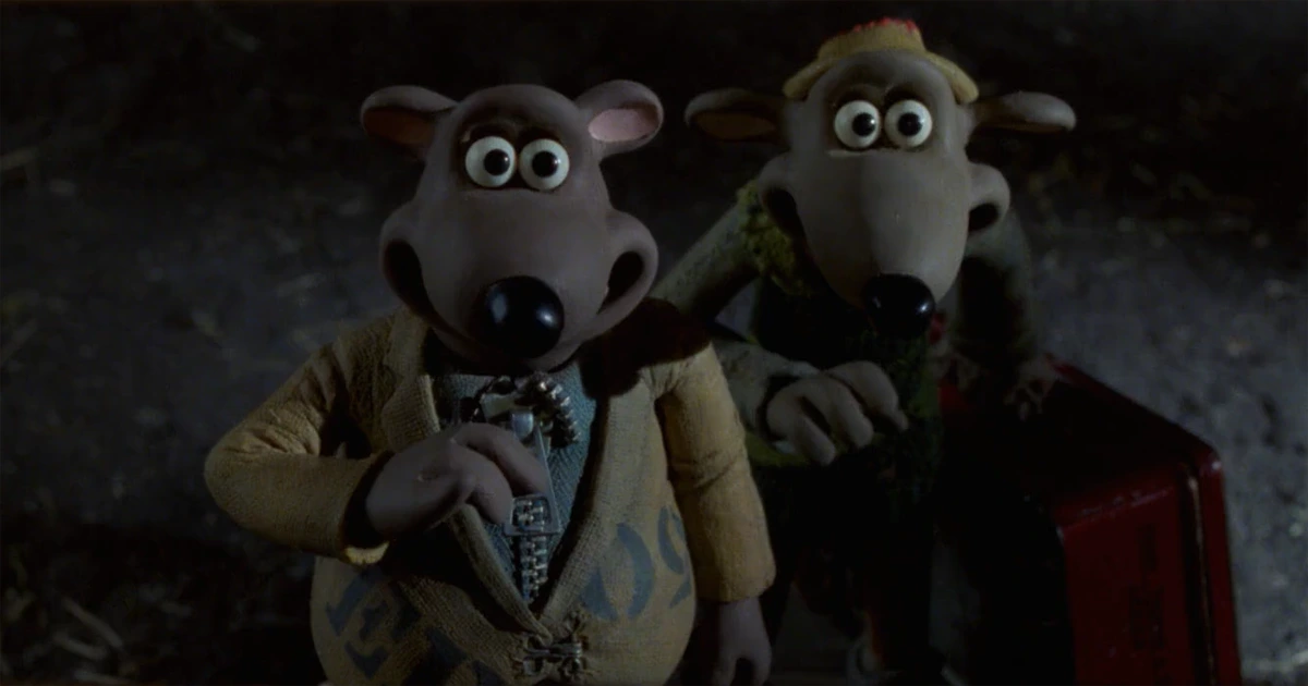Nick and Fetcher in Chicken Run (2000)