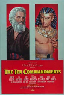 The Ten Commandments (1956) poster